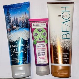 Bath and Body Works Lotion. Sparkling Nights. At the Beach.